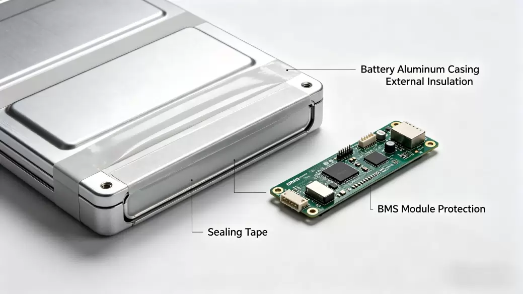 Isolasi Casing Baterai &amp; Perlindungan BMS
